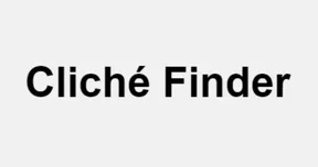 Cliche finder interface screenshot